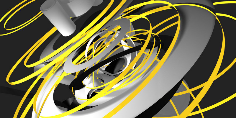 3D motiv circles and rings #2