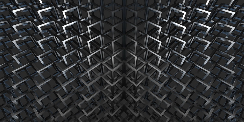 3D obraz cuber grid #1