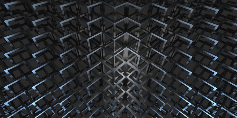 3D obraz cuber grid #2