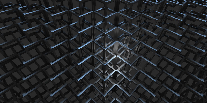 3D obraz cuber grid #3