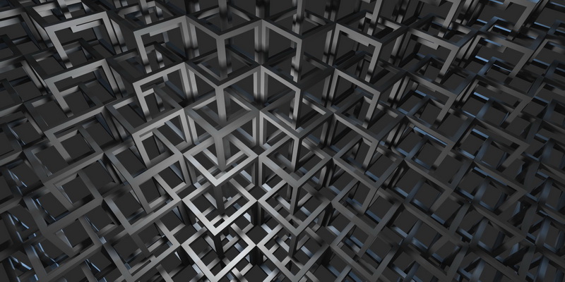 3D obraz cuber grid #4