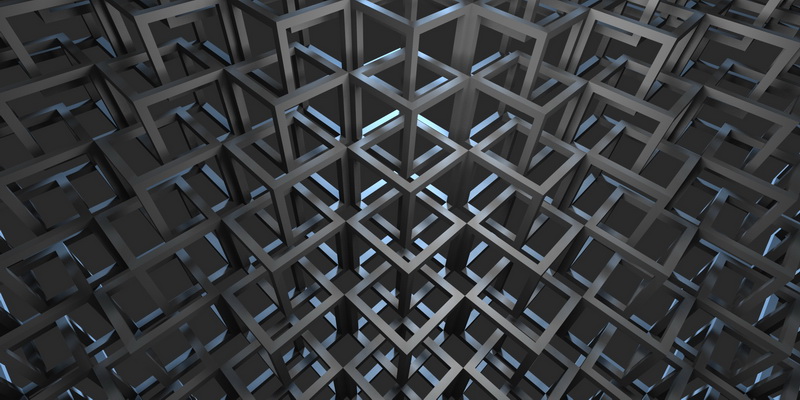 3D obraz cuber grid #5