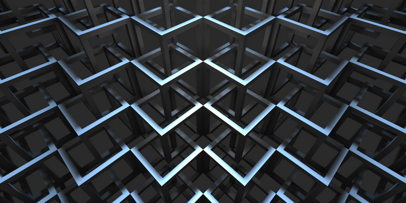 3D obraz cuber grid #6