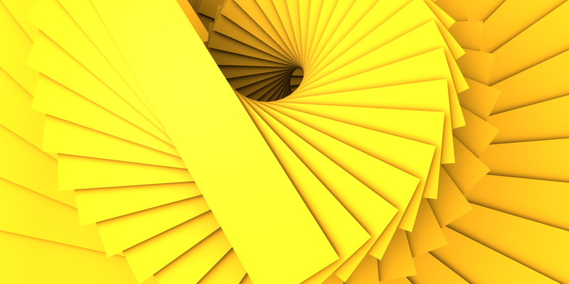 3D obraz flat spiral #3