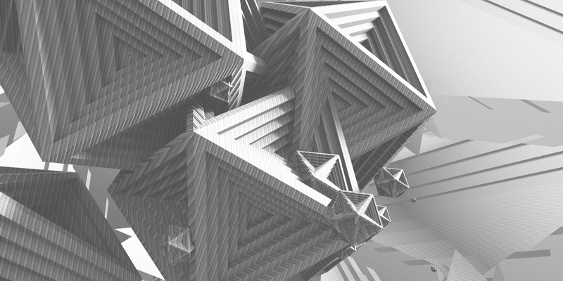 3D obraz icosahedrons mono #2