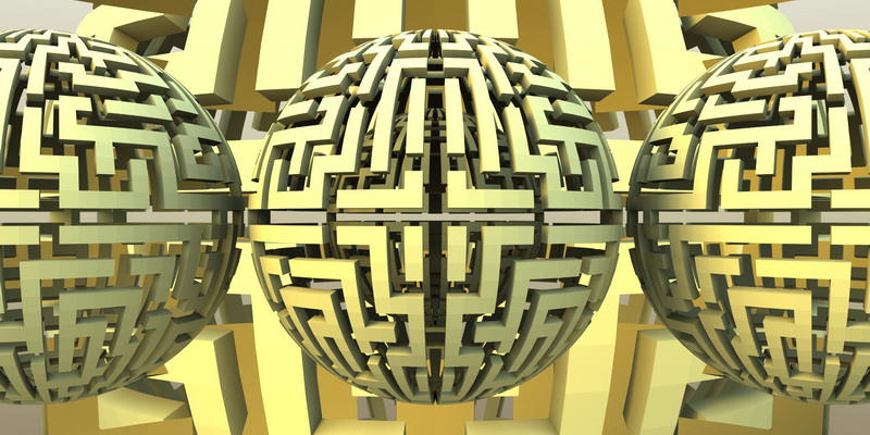 3D motiv labyrinth sphere #0
