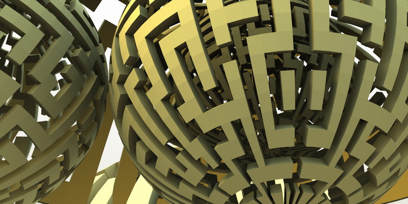 3D motiv labyrinth sphere #1