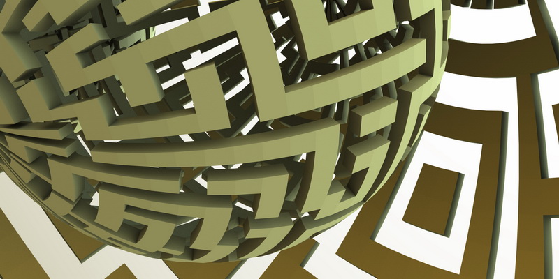 3D motiv labyrinth sphere #2