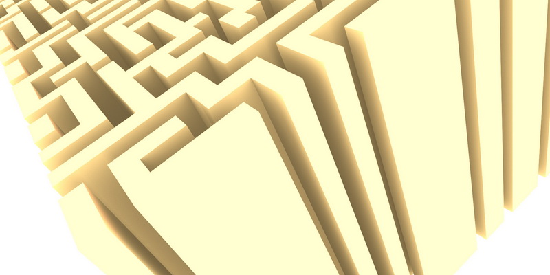 3D obraz labyrinth #5