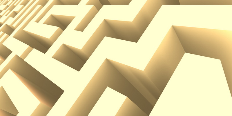 3D obraz labyrinth #6