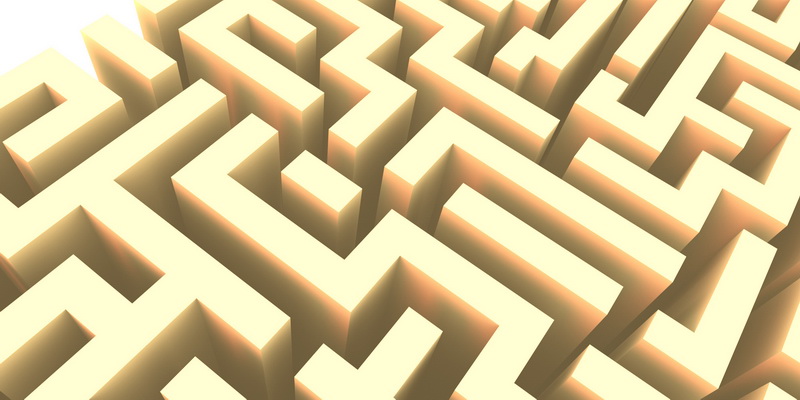 3D obraz labyrinth #9