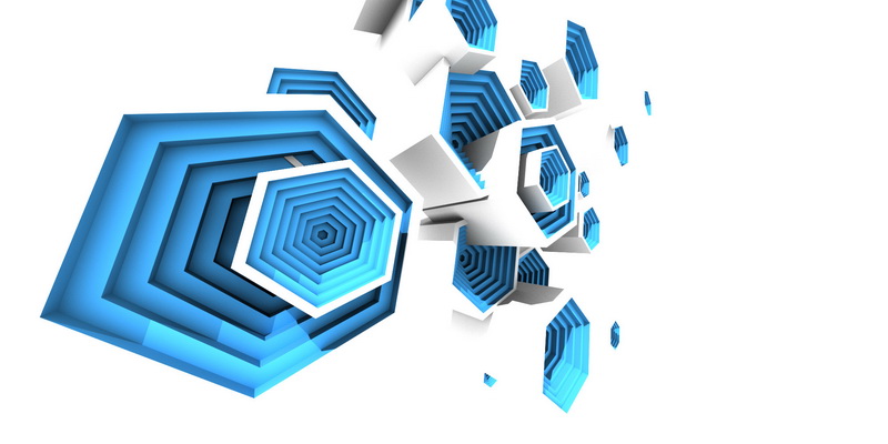 3D obraz multibevel honeycomb #5